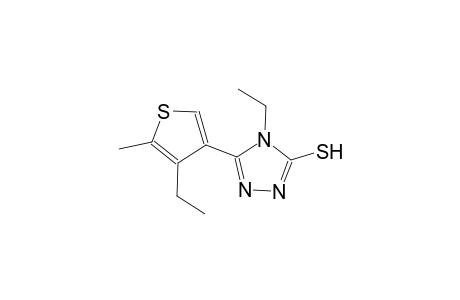 4-ethyl-5-(4-ethyl-5-methyl-3-thienyl)-4H-1,2,4-triazol-3-yl hydrosulfide