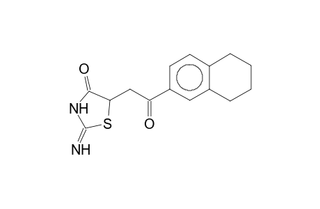 2-Amino-5-(2-keto-2-tetralin-6-yl-ethyl)-2-thiazolin-4-one