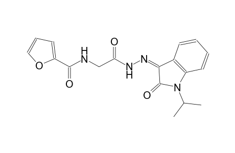 N-{2-[(2Z)-2-(1-isopropyl-2-oxo-1,2-dihydro-3H-indol-3-ylidene)hydrazino]-2-oxoethyl}-2-furamide
