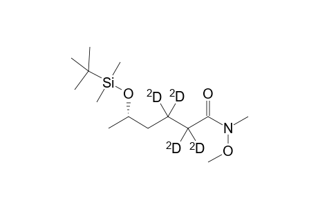 5S-(tert-Butyldimethylsilyloxy)-2,2,3,3-[2H4]-hexanoic acid methoxymethylamide
