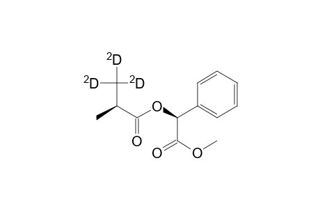 Benzeneacetic acid, .alpha.-(2-methyl-1-oxopropoxy-3,3,3-D3)-, methyl ester, [S-(R*,R*)]-