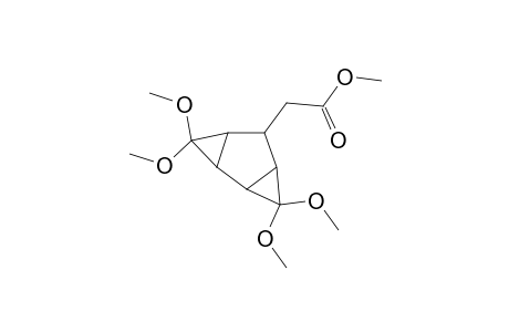 Tricyclo[4.1.0.0(2,4)]heptane, 3,3,7,7-tetramethoxy-5-(methoxycarbonylmethyl)-, (E)