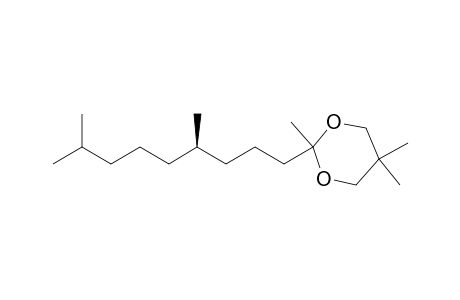 (R)-2-(4,8-dimethylnonyl)-2,5,5-trimethyl-1,3-dioxane