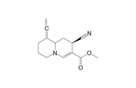 Methyl 2-cyano-9-(vinylidene)quinolizidine-3-carboxylate