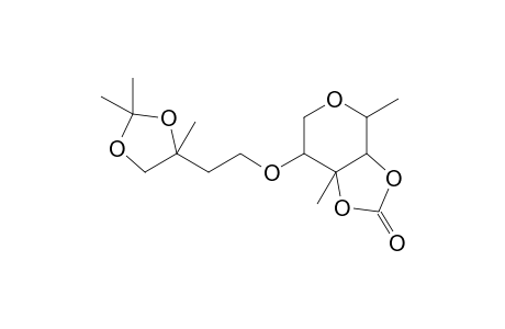 .beta.-L-ribo-Hexopyranoside, 2-(2,2-dimethyl-1,3-dioxolan-4-yl)propyl 2,6-dideoxy-3-C-methyl-, cyclic carbonate