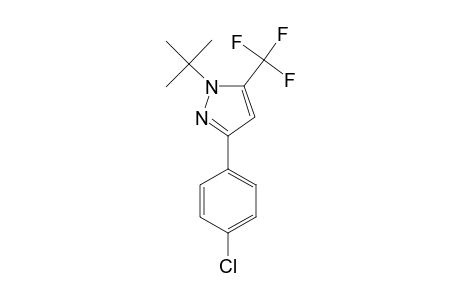 3-(4-CHLOROPHENYL)-1-(1,1-DIMETHYLETHYL)-5-TRIFLUOROMETHYL-1H-PYRAZOLE