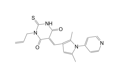 (5E)-1-allyl-5-{[2,5-dimethyl-1-(4-pyridinyl)-1H-pyrrol-3-yl]methylene}-2-thioxodihydro-4,6(1H,5H)-pyrimidinedione