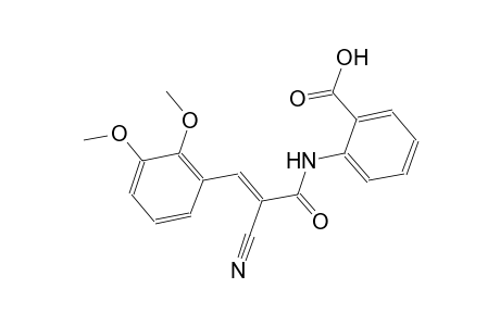 2-{[(2E)-2-cyano-3-(2,3-dimethoxyphenyl)-2-propenoyl]amino}benzoic acid