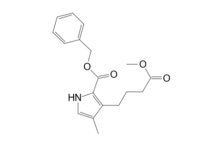1H-Pyrrole-3-butanoic acid, 4-methyl-2-[(phenylmethoxy)carbonyl]-, methyl ester