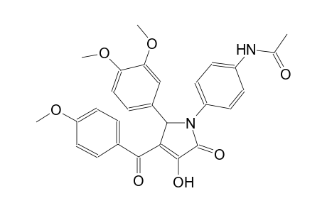 N-{4-[2-(3,4-dimethoxyphenyl)-4-hydroxy-3-(4-methoxybenzoyl)-5-oxo-2,5-dihydro-1H-pyrrol-1-yl]phenyl}acetamide