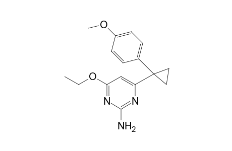2-Amino-4-ethoxy-6-(4-methoxyphenylcyclopropyl)pyrimidine
