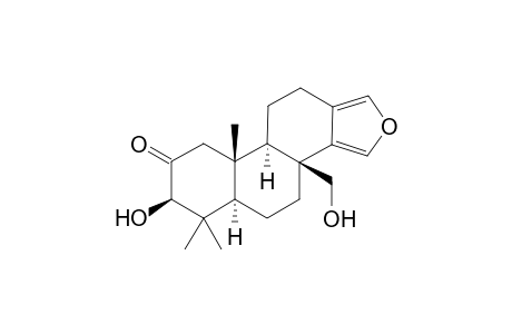 (3bS,5aR,7R,9aR,9bR)-3b-(hydroxymethyl)-6,6,9a-trimethyl-7-oxidanyl-4,5,5a,7,9,9b,10,11-octahydronaphtho[2,1-e][2]benzofuran-8-one