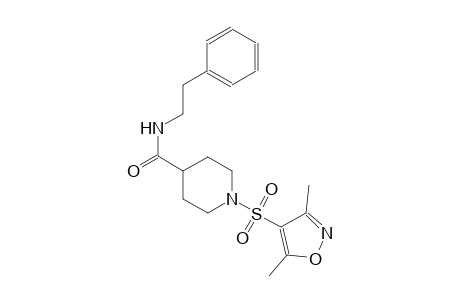 1-[(3,5-dimethyl-4-isoxazolyl)sulfonyl]-N-(2-phenylethyl)-4-piperidinecarboxamide