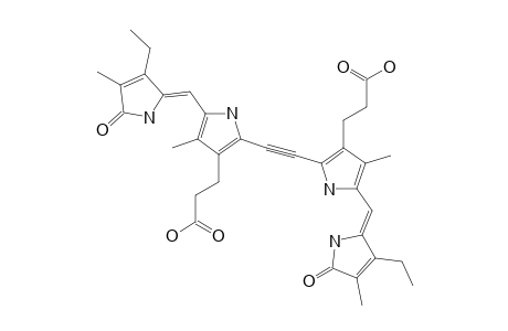10,10A-DIDEHYDRO-10A-HOMOMESOBILIRUBIN-XIII-ALPHA;BIS-(2,7-DIMETHYL-3-ETHYL-8-CARBOXYETHYLDIPYRRIN-1(10H)-ON-9-YL)-ACETYLENE