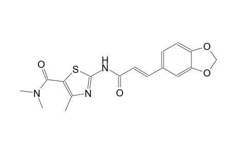 2-{[(2E)-3-(1,3-benzodioxol-5-yl)-2-propenoyl]amino}-N,N,4-trimethyl-1,3-thiazole-5-carboxamide