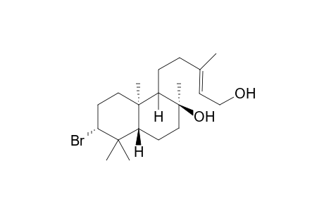 (1S,2S,4aS,6R,8aR)-6-bromanyl-2,5,5,8a-tetramethyl-1-[(E)-3-methyl-5-oxidanyl-pent-3-enyl]-3,4,4a,6,7,8-hexahydro-1H-naphthalen-2-ol