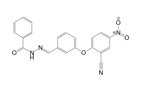 N'-{(E)-[3-(2-cyano-4-nitrophenoxy)phenyl]methylidene}benzohydrazide
