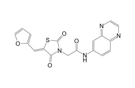 3-thiazolidineacetamide, 5-(2-furanylmethylene)-2,4-dioxo-N-(6-quinoxalinyl)-, (5Z)-