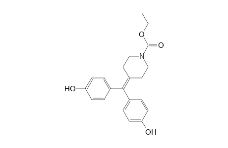 1-Piperidinecarboxylic acid, 4-[bis(4-hydroxyphenyl)methylene]-, ethyl ester