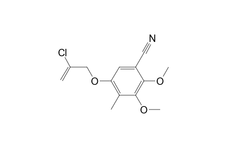 5-((2-chloroallyl)oxy)-2,3-dimethoxy-4-methylbenzonitrile