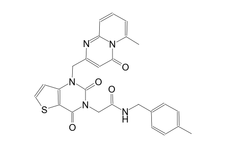 N-(4-methylbenzyl)-2-(1-[(6-methyl-4-oxo-4H-pyrido[1,2-a]pyrimidin-2-yl)methyl]-2,4-dioxo-1,4-dihydrothieno[3,2-d]pyrimidin-3(2H)-yl)acetamide