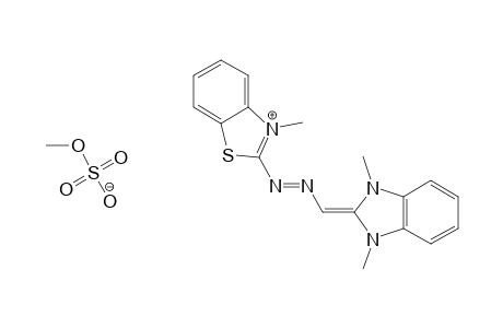 Benzothiazolium, 2-[[(1,3-dihydro-1,3-dimethyl-2H-benzimidazol-2-ylidene)methyl]azo]-3-methyl-, methyl sulfate