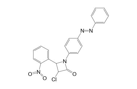 3-Chloro-4-(2-nitrophenyl)-1-(4-(phenyldiazenyl)phenyl)azetidin-2-one