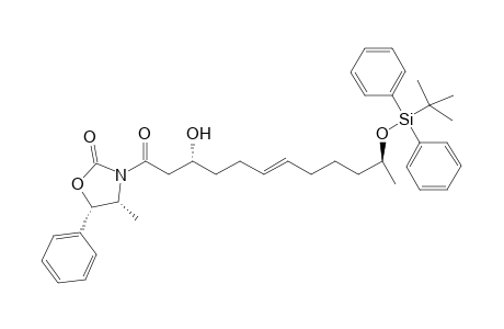 (4R,5S)-3-[(E,3R,11S)-11-[tert-butyl(diphenyl)silyl]oxy-3-hydroxy-1-oxododec-6-enyl]-4-methyl-5-phenyl-2-oxazolidinone