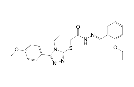 N'-[(E)-(2-ethoxyphenyl)methylidene]-2-{[4-ethyl-5-(4-methoxyphenyl)-4H-1,2,4-triazol-3-yl]sulfanyl}acetohydrazide