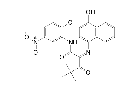 Pentanamide, N-(2-chloro-5-nitrophenyl)-2-[(4-hydroxy-1-naphthalenyl)imino]-4,4-dimethyl-3-oxo-