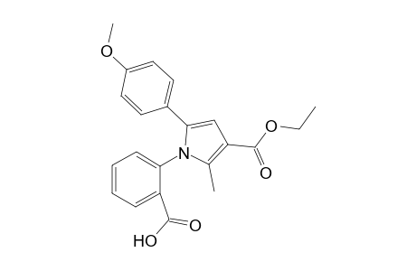 2-[3-(Ethoxycarbonyl)-5-(4-methoxyphenyl)-2-methyl-1H-pyrrol-1-yl]benzoic acid