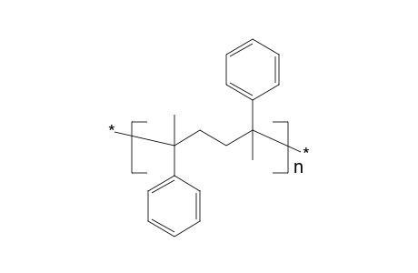 Regular alpha-methylstyrene-methylene-alpha-methylstyrene copolymer (with head-to-head alpha-ms units)