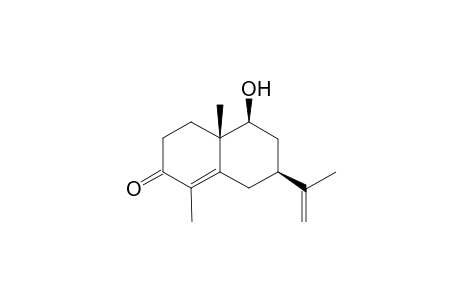 3-Oxo-9-.beta.-hydroxy-4,11(12)-dien-7-.alpha.H-eudesmane