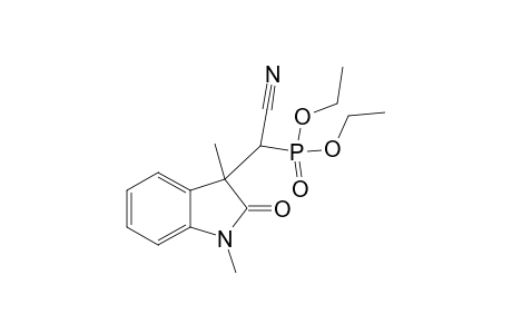 Diethyl [cyano(2,3-dihydro-1,3-dmethyl-2-oxo-1H-indol-3-yl)mthyl]phosphonate