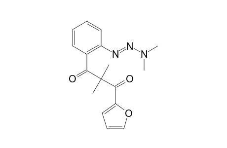 (E)-1-[2-(3,3-Dimethyltriaz-1-enyl)phenyl]-3-(furan-2-yl)-2,2-dimethylpropane-1,3-dione