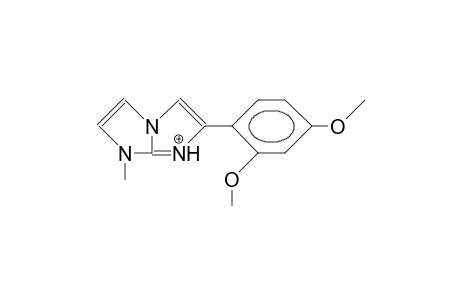 6-(2',4'-Dimethoxy-phenyl)-1-methyl-imidazo(1,2-A)imidazolium cation
