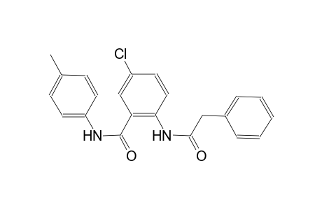 5-chloro-N-(4-methylphenyl)-2-[(phenylacetyl)amino]benzamide