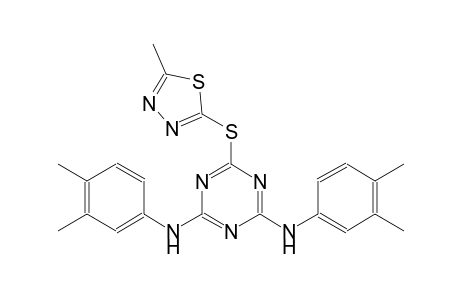 1,3,5-triazine-2,4-diamine, N~2~,N~4~-bis(3,4-dimethylphenyl)-6-[(5-methyl-1,3,4-thiadiazol-2-yl)thio]-