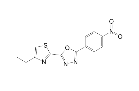 2-(4-Isopropylthiazol-2-yl)-5-(4-nitrophenyl)-1,3,4-oxadiazole