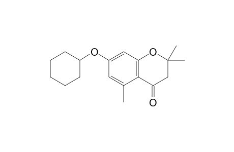 7-[Cyclohexyloxy]-2,2,5-trimethyl-4-chromanone