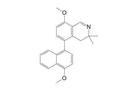 8-Methoxy-5-(4'-methoxynaphthalen-1'-yl)-3,3-dimethyl-3,4-dihydroisoquinoline