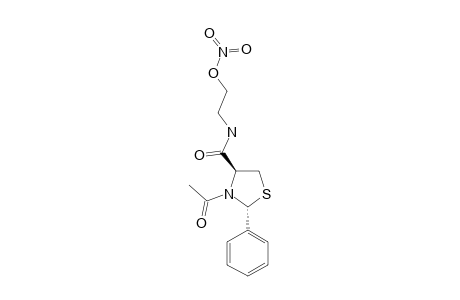 (2S,4R)-2-PHENYL-3-(ACETYL)-THIAZOLIDINE-4-[N-(2-NITROOXYETHYL)]-CARBOXAMIDE;CONFORMER-#1