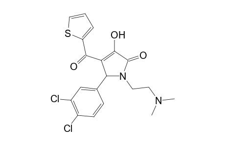 2-(3,4-dichlorophenyl)-1-(2-dimethylaminoethyl)-4-hydroxy-3-(thiophene-2-carbonyl)-2H-pyrrol-5-one