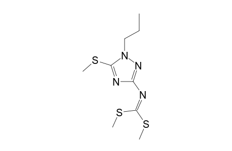 DIMETHYL-(2-PROPYL-3-METHYLTHIO-2H-1,2,4-TRIAZOL-5-YL)-IMINODITHIOCARBONATE