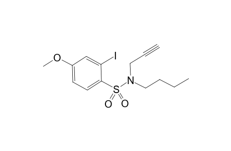 N-butyl-2-iodo-4-methoxy-N-(prop-2-ynyl)benzenesulfonamide