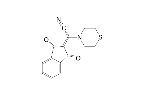 alpha-(1,3-dioxo-2-indanylidene)-4-thiomorpholineacetonitrile