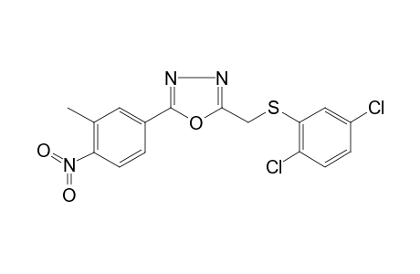2-([(2,5-Dichlorophenyl)sulfanyl]methyl)-5-(3-methyl-4-nitrophenyl)-1,3,4-oxadiazole