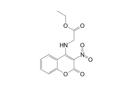 2-[(2-keto-3-nitro-chromen-4-yl)amino]acetic acid ethyl ester