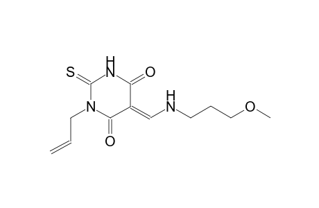 (5E)-1-allyl-5-{[(3-methoxypropyl)amino]methylene}-2-thioxodihydro-4,6(1H,5H)-pyrimidinedione