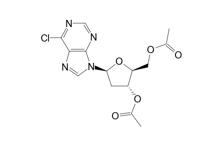[1-(15)N]-6-CHLORO-9-[3',5'-DI-O-ACETYL-2'-DEOXY-BETA-D-RIBOFURANOSYL]-9H-PURINE